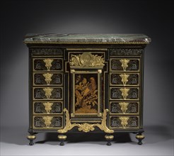 Cabinet, c. 1690. André-Charles Boulle (French, 1642-1732). Ebony, marquetry in metal and tortoise