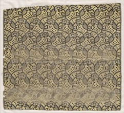 Fragment of Spitalfields Silk, 1800s. England, Spitalfields, 19th century. Silk; overall: 45.4 x 50