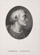 Portrait of Amerigo Vespucci. Michele Bisi (Italian, c. 1788-1874). Engraving