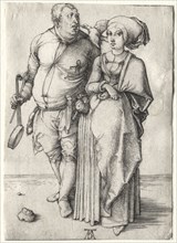 The Cook and His Wife, probably 1497. Albrecht Dürer (German, 1471-1528). Engraving