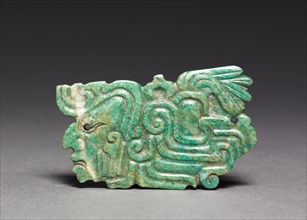 Ornament, 250-900. Mexico or Central America, Maya style (250-900). Greenstone; overall: 4.8 x 8 cm