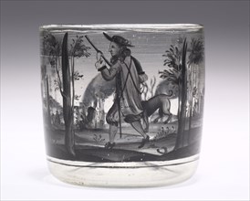 Bowl, c. 1665. Manner of Johann Schaper (German, 1635-1670). Glass; diameter: 7 x 7 cm (2 3/4 x 2