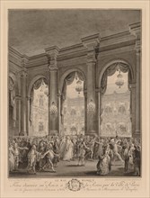 Le bal masqué donné à l'Hôtel de Ville, le 23 janvier 1782. Jean-Michel the Younger Moreau (French,