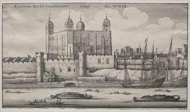 The Tower, London. Wenceslaus Hollar (Bohemian, 1607-1677). Etching
