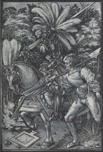 The Knight and  Lansquenet, c. 1512. Hans Wechtlin (German, 1480/85-aft 1526). Chiaroscuro woodcut