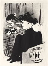 Le Café-concert:  Une Spectatrice, 1893. Henri de Toulouse-Lautrec (French, 1864-1901). Lithograph