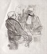 Au pied du Sinaï:  Georges Clemenceau et L'Oculiste Mayer, 1898. Henri de Toulouse-Lautrec (French,