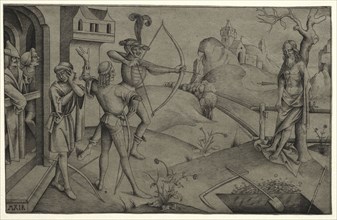 The King's Sons Shooting at their Dead Father's Body, 1495-1504. Nicolaus Alexander Mair von