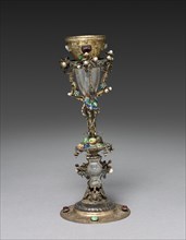 Blood Reliquary, 1500s. Italy (?), 16th century. Gilt silver; overall: 35.6 cm (14 in.); diameter