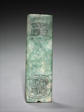 Bar Bead, 250-550. Mexico or Central America, Maya style (250-900). Jadeite-albitite, modern black
