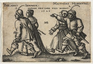 The Peasant Wedding or the Twelve Months:  1-Fabianus Jenner 2-Mathias Hornung, 1546. Hans Sebald