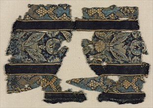 Textile fragment, probably part of a garment, 1300s - 1400s. Egypt, Mamluke period, 1300s-1400s.