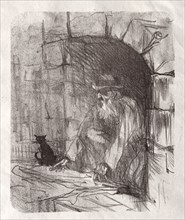 Au pied du Sinaï:  Une Arrière-boutique à Cracovie, 1898. Henri de Toulouse-Lautrec (French,