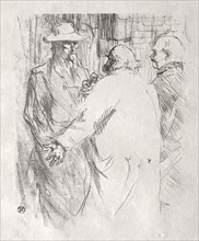 Au pied du Sinaï:  Clemenceau à Busk, 1898. Henri de Toulouse-Lautrec (French, 1864-1901).