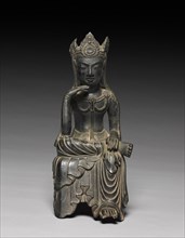 Buddha of the Future (Maitreya), late 600s. Japan, late Asuka to early Nara Period (600-710). Cast