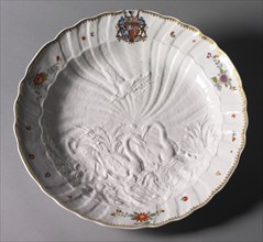 Plate from the Swan Service, c. 1737-1741. Meissen Porcelain Factory (German), Johann Joachim