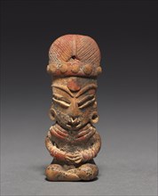 Seated Figurine, 400-100 BC. Central Mexico, Guanajuato, Chupícuaro, Formative Period. Ceramic,