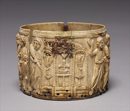 Ivory Pyx (Box), 500s. Byzantium, Byzantium, 6th century. Ivory; diameter: 12.7 cm (5 in.);