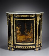 Corner Cabinet, c. 1765- 1770. René Dubois (French, 1737-1798). Ebony veneer, Japanese lacquer,