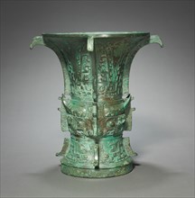 Wine Vessel (Zun), c. 1000 BC. China, early Western Zhou dynasty (c. 1046-771 BC). Bronze; overall: