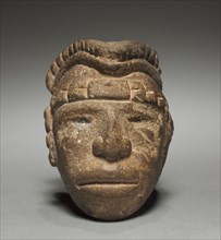 Head, 600-1100. Mexico, Classic Veracruz (Totonac or Tajin). Stone; overall: 11.5 x 8.7 x 11.9 cm