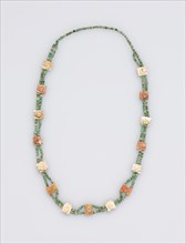 Necklace, before 1532. Peru. Turquoise beads and bone; overall: 67.4 cm (26 9/16 in.).