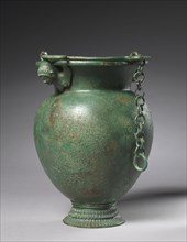 Situla, 500s-400s BC. Italy, Etruscan, 6th-5th Century BC. Bronze; without handle: 16.6 cm (6 9/16