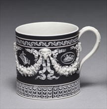 Cup, c. 1790. Wedgwood Factory (British). Jasper ware with relief decoration; diameter: 13.6 cm (5
