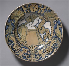 Plate, c. 1520. Italy, Deruta, 16th century. Tin-glazed earthenware (maiolica); diameter: 39.4 cm