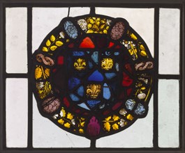 Panel, 1500s. England, 16th century. Pot-metal and white glass, silver stain; overall: 41.6 x 51.1