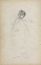 Italian Sketchbook:  Standing Woman (page 1), 1898-1899. Maurice Prendergast (American, 1858-1924).