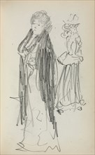 Italian Sketchbook: Two Standing Women (page 129), 1898-1899. Maurice Prendergast (American,