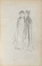 Italian Sketchbook: Two Standing Women (page 4), 1898-1899. Maurice Prendergast (American,