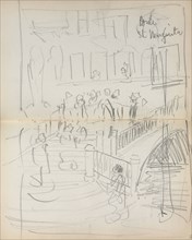 Italian Sketchbook: Bridge St. Margarita (page 67 & 68), 1898-1899. Maurice Prendergast (American,
