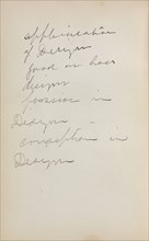 Italian Sketchbook: Notes (page 239), 1898-1899. Maurice Prendergast (American, 1858-1924). Pencil;