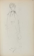Italian Sketchbook: Standing Woman (page 72), 1898-1899. Maurice Prendergast (American, 1858-1924).