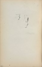 Italian Sketchbook: Two Profiles (page 258), 1898-1899. Maurice Prendergast (American, 1858-1924).