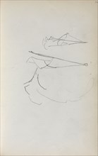 Italian Sketchbook: Sails (page 36), 1898-1899. Maurice Prendergast (American, 1858-1924). Pencil;