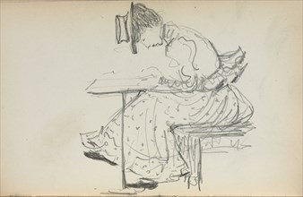 Italian Sketchbook: Seated Woman (page 107), 1898-1899. Maurice Prendergast (American, 1858-1924).