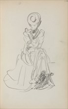 Italian Sketchbook: Seated Woman (page 114), 1898-1899. Maurice Prendergast (American, 1858-1924).
