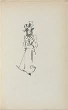 Italian Sketchbook: Standing Woman ( page 118), 1898-1899. Maurice Prendergast (American,