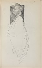 Italian Sketchbook: Standing Woman (page 50), 1898-1899. Maurice Prendergast (American, 1858-1924).