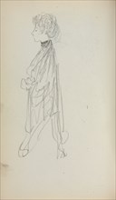 Italian Sketchbook: Standing Woman in Profile (page 51), 1898-1899. Maurice Prendergast (American,