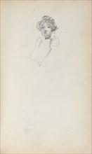 Italian Sketchbook: Head of a Woman (page 215), 1898-1899. Maurice Prendergast (American,