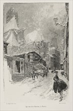 La Rue des Barres, Paris. Auguste Louis Lepère (French, 1849-1918). Wood engraving