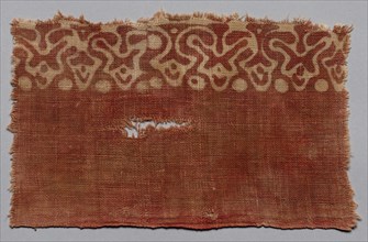 Fragment, 1100s - 1300s. India, 12th-14th century. Plain cloth, resist dyed; cotton; overall: 22.6