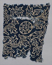 Fragment, 1100s - 1300s. India, 12th-14th century. Plain cloth, resist dyed; cotton; overall: 12.3