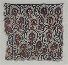 Fragment, 1400s (?). India, 15th century (?). Drawn resist, painted mordant, dyed; cotton; overall:
