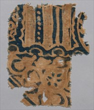 Fragment, 1100s - 1300s. India, 12th-14th century. Plain cloth, resist dyed; cotton; overall: 15.9