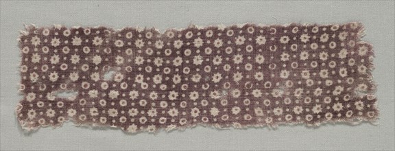 Fragment, 1100s - 1300s. India, 12th-14th century. Plain cloth, resist dyed; cotton; overall: 7 x